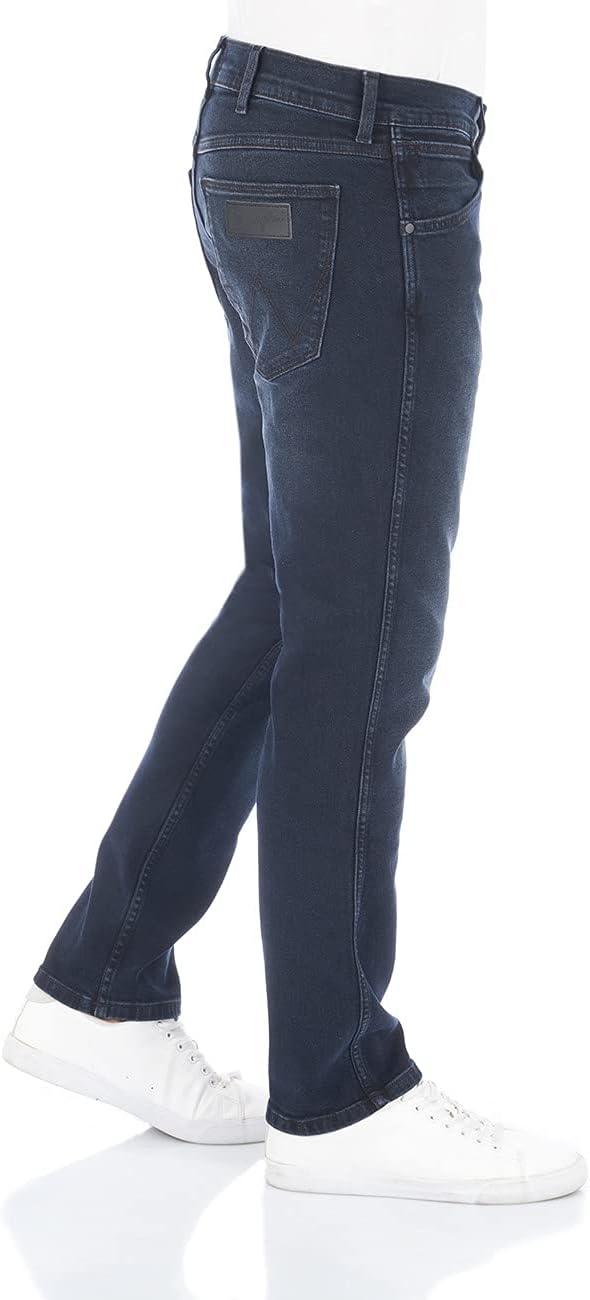 Wrangler Herren Jeans Greensboro Regular Fit Herrenhose Straight Blau W30 - W42 31W / 34L Smoke Blue