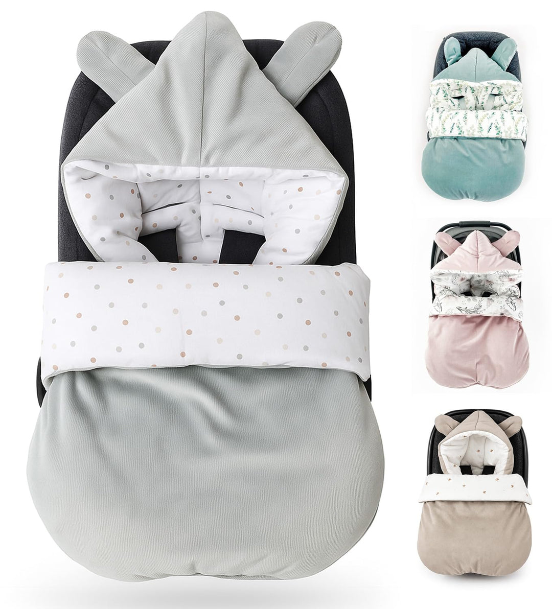 BABEES Winterfusssack Babyschale Winter Babyfusssack warm, Einschlagdecke Baby Fusssack Schlafsack K