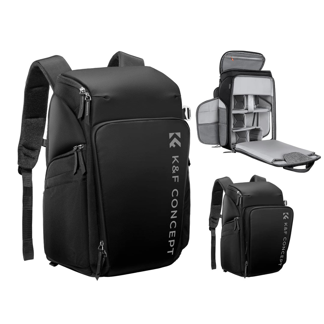 K&amp;F CONCEPT Kamerarucksack, Fotorucksack für Fotografen, Kamerarucksack mit 15.6 Zoll-Laptopfach, ko