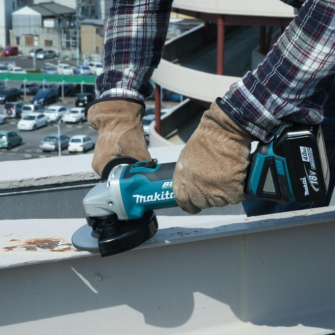 Makita Akku-Winkelschleifer 125 mm, (18 V im Makpac inkl. 1 x Akku 1,5 Ah), DGA504Y1J SystemKIT mit