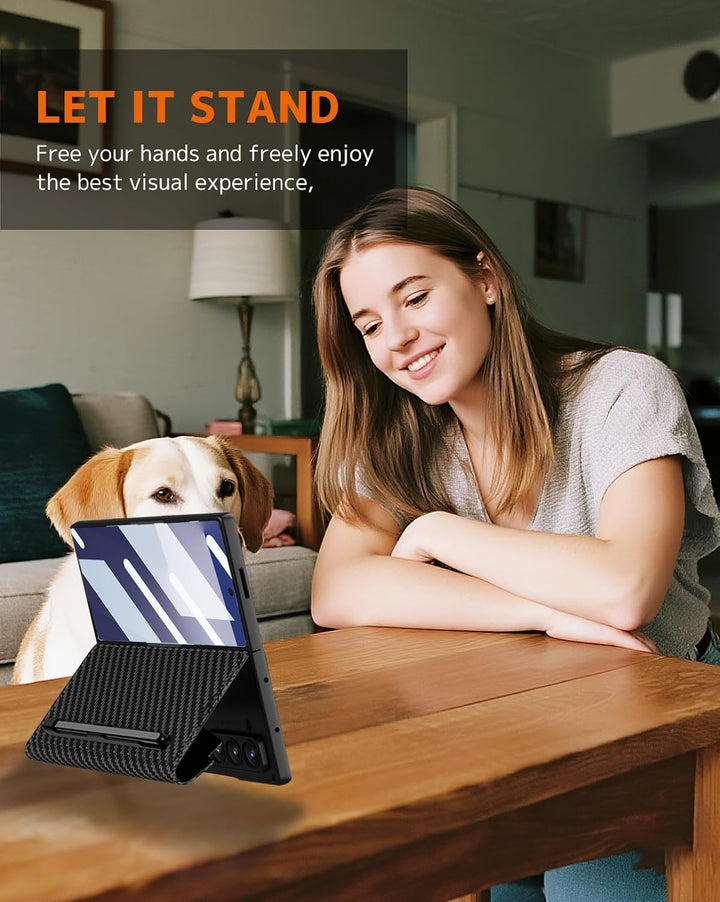 NINKI für Samsung Galaxy Z Fold 7 Wallet Case mit Kartenhalter,Eingebauter Displayschutz handyhülle