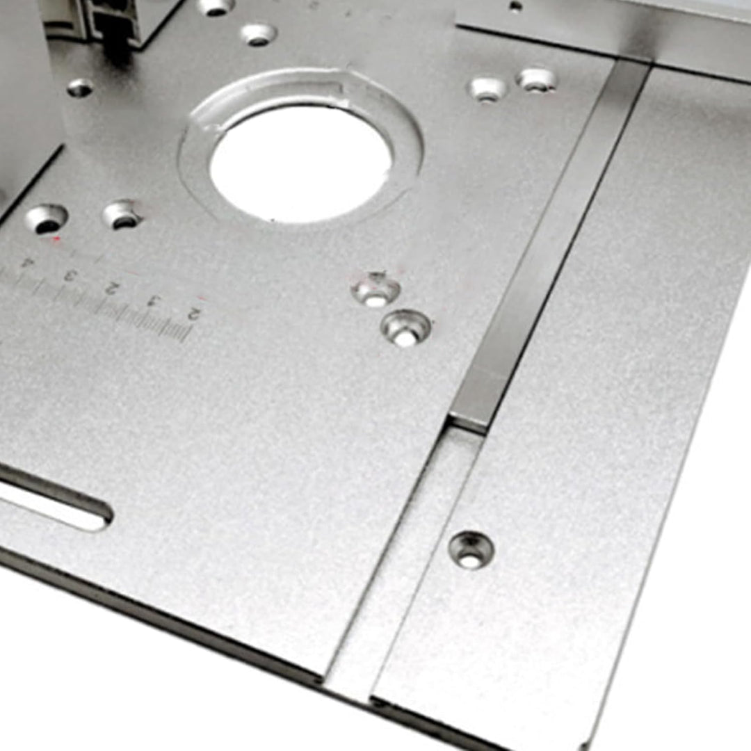 Router Tischeinsatzplatte 2 in 1 Holzbearbeitungsbank Flip Board Aluminiumlegierungskonstruktion Prä