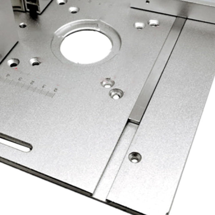 Router Tischeinsatzplatte 2 in 1 Holzbearbeitungsbank Flip Board Aluminiumlegierungskonstruktion Prä