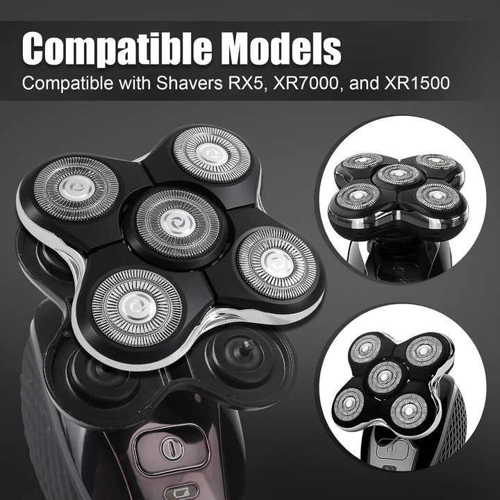 3 Stück RX5 Ersatzkopf kompatibel mit Balder Pro RX5 XR7000 XR1500
