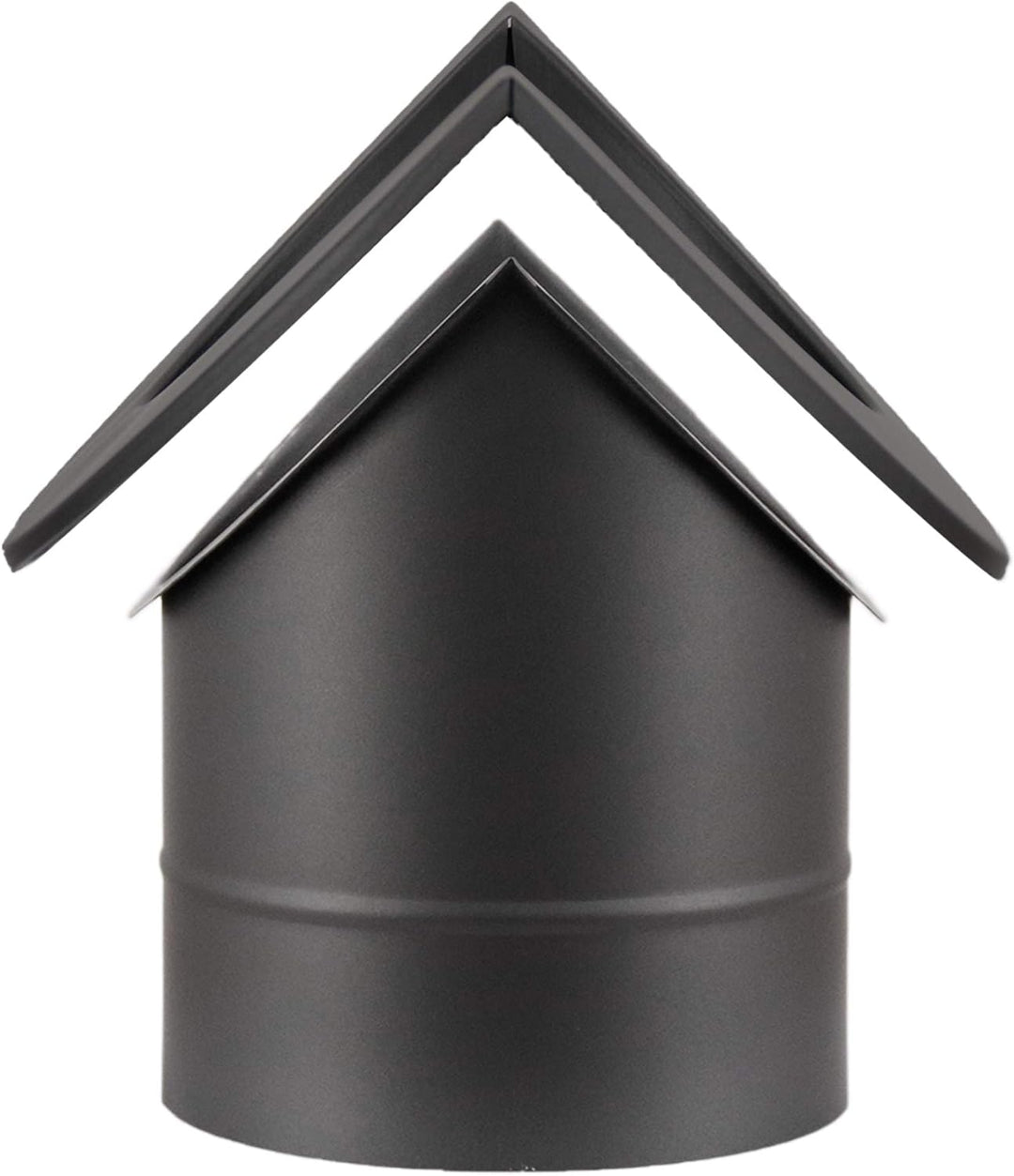 LANZZAS Ofenrohr Wandfutter/Mauermuffe für Aussenecke, im Durchmesser Ø 150 mm, Farbe: gussgrau - we