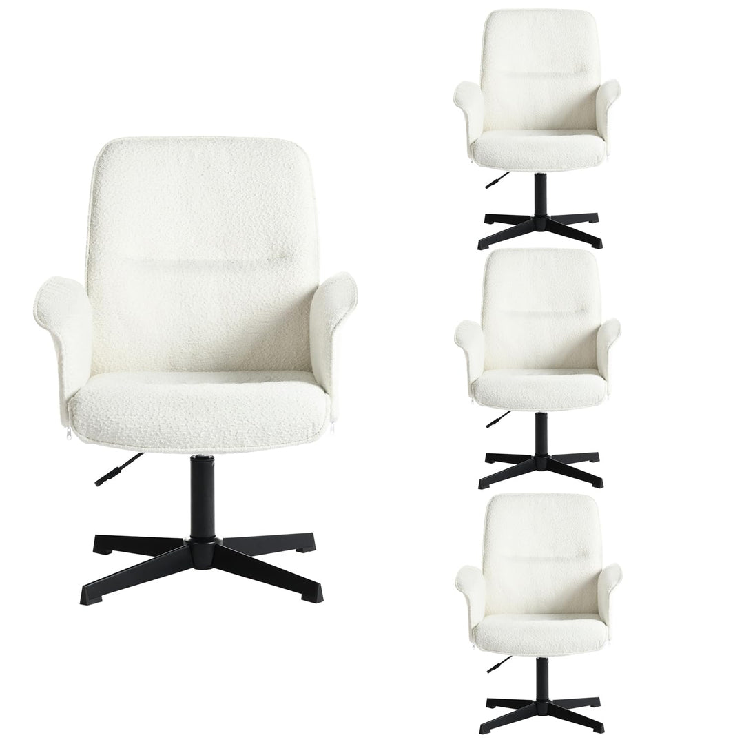 MEUBLE COSY Bürostuhl 4er Ergonomisch Schreibtischstuhl mit höhenverstellbar Armlehnen 360° Drehbar