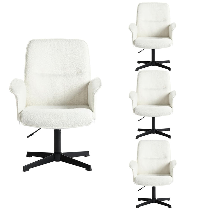 MEUBLE COSY Bürostuhl 4er Ergonomisch Schreibtischstuhl mit höhenverstellbar Armlehnen 360° Drehbar