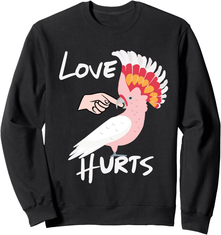 Liebe tut weh Major Mitchell Kakadu-Papagei Sweatshirt