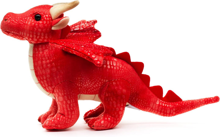 Uni-Toys - Drache rot - 26 cm (Länge) - Plüsch-Fabeltier - Plüschtier, Kuscheltier Rot (26 Cm), Rot