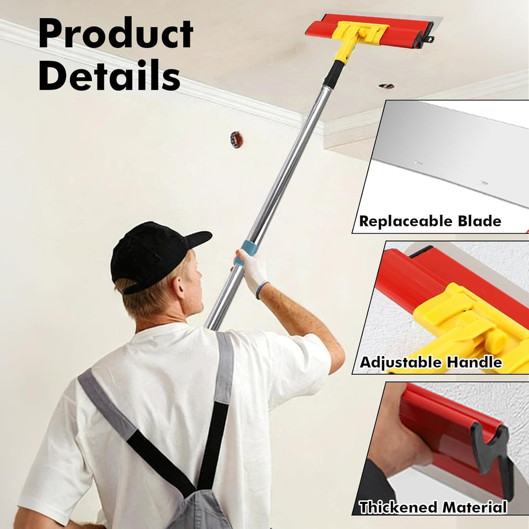Flächenspachtel Set Profi, Multifunktionales Glättungsspatel Kit Enthalten 3 Schabern(25cm+40cm+60cm