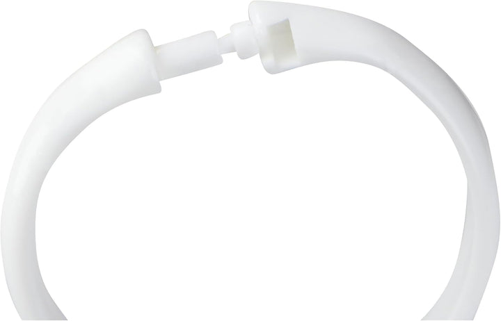 WENKO Duschvorhangringe gross Weiss 12er Set 12er Set Weiss (Packung mit 2)