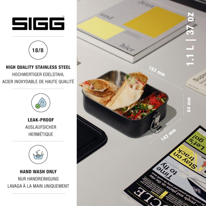 Sigg Gemstone Brotdose, auslaufsichere Lunchbox für Büro, Schule und Outdoor, Brotbox aus hochwertig