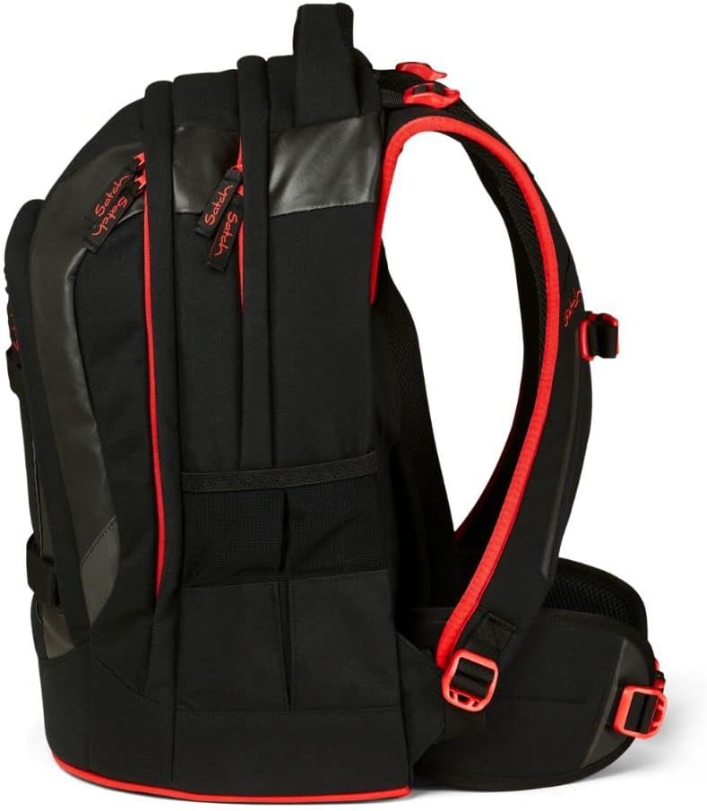 satch Pack Schulrucksack Set 3tlg. mit Schlamperbox und Sportbeutel Fire Phantom, Fire Phantom