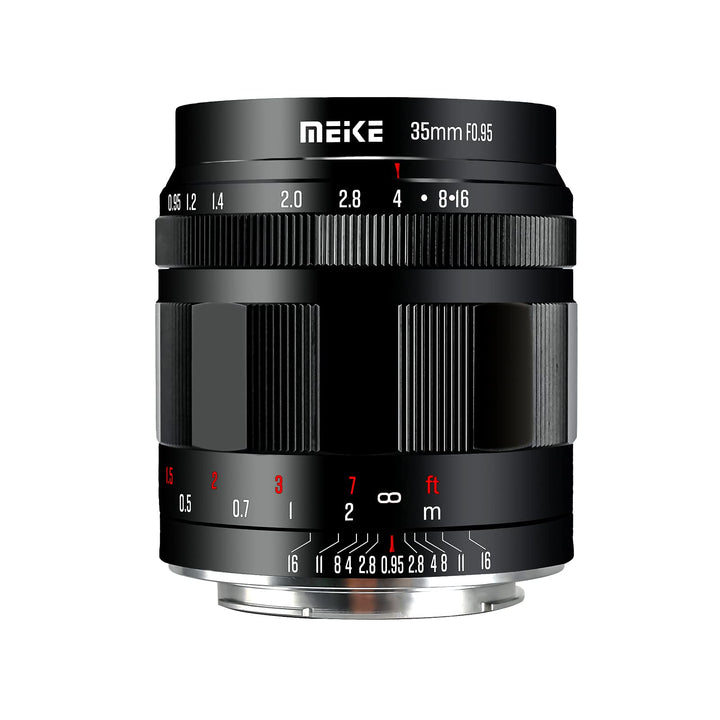 Meike 35mm f0.95 grosse Blende, manueller Fokus, kompatibel mit Panasonic Lumix M43 MFT Mount Digita