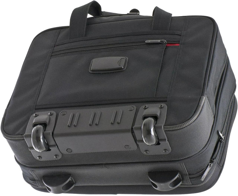 Bowatex Rollen Aktentasche, Aktentrolley Laptoptasche Trolley 42 cm Schwarz