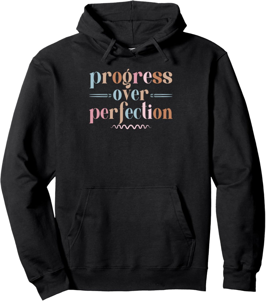 progress over perfection Sportlehrer Gymnasium Lehrerin Pullover Hoodie