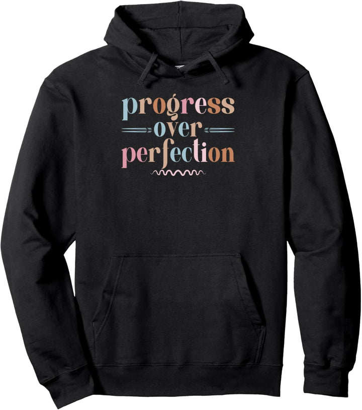 progress over perfection Sportlehrer Gymnasium Lehrerin Pullover Hoodie