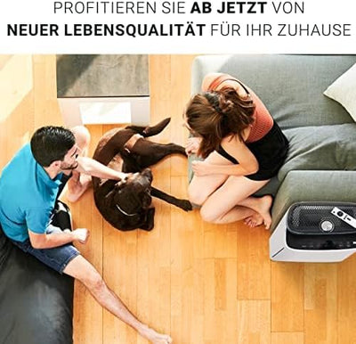 Unold 87610 Luftreiniger+ Luftbefeuchter Omega - Weiss, entfernt Pollen, Staub, Viren, Allergene, Ra