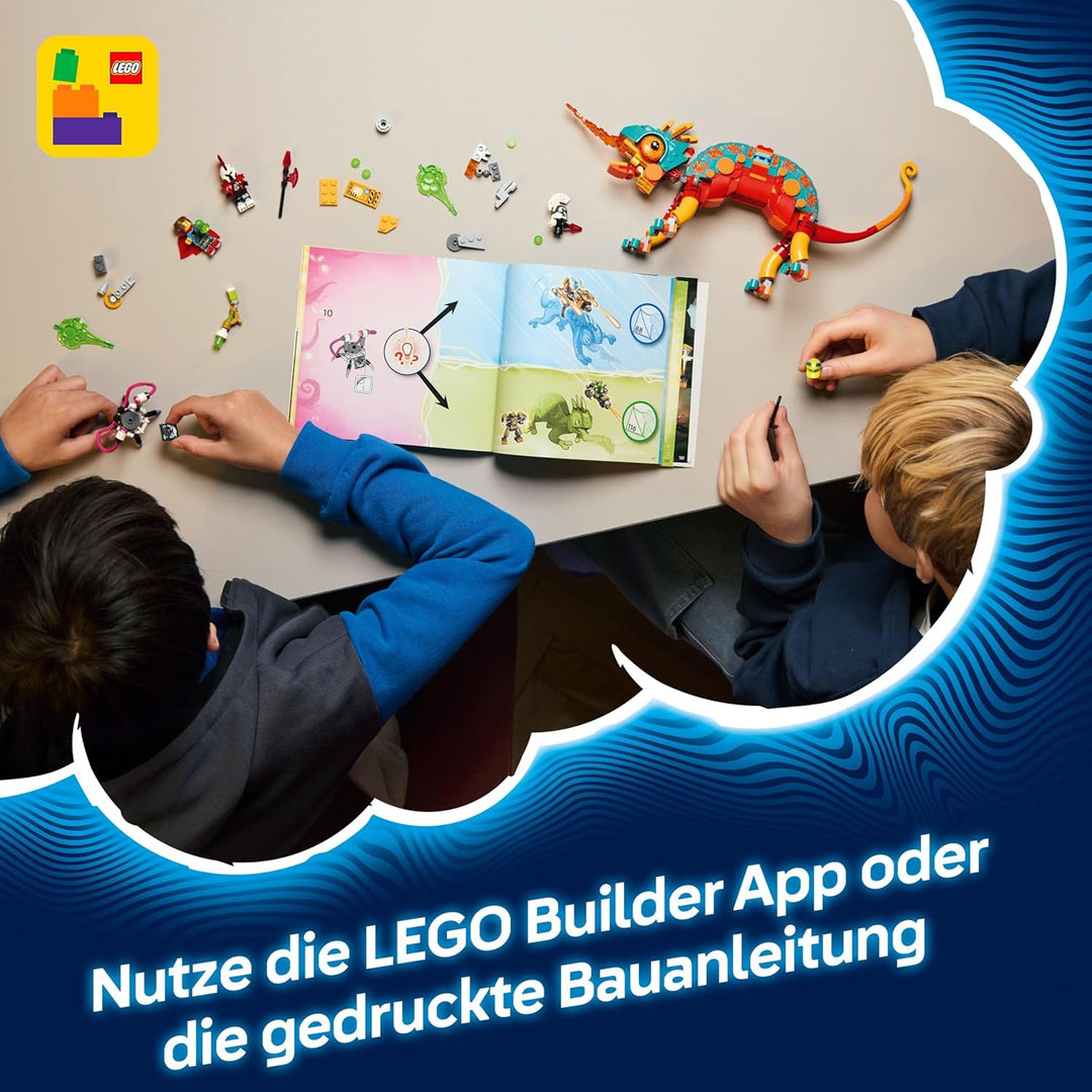 LEGO DREAMZzz Mateos Feuer-Chamäleon - Tierfigur, die Sich in EIN Spielzeug Jet & Mech oder einen Wä