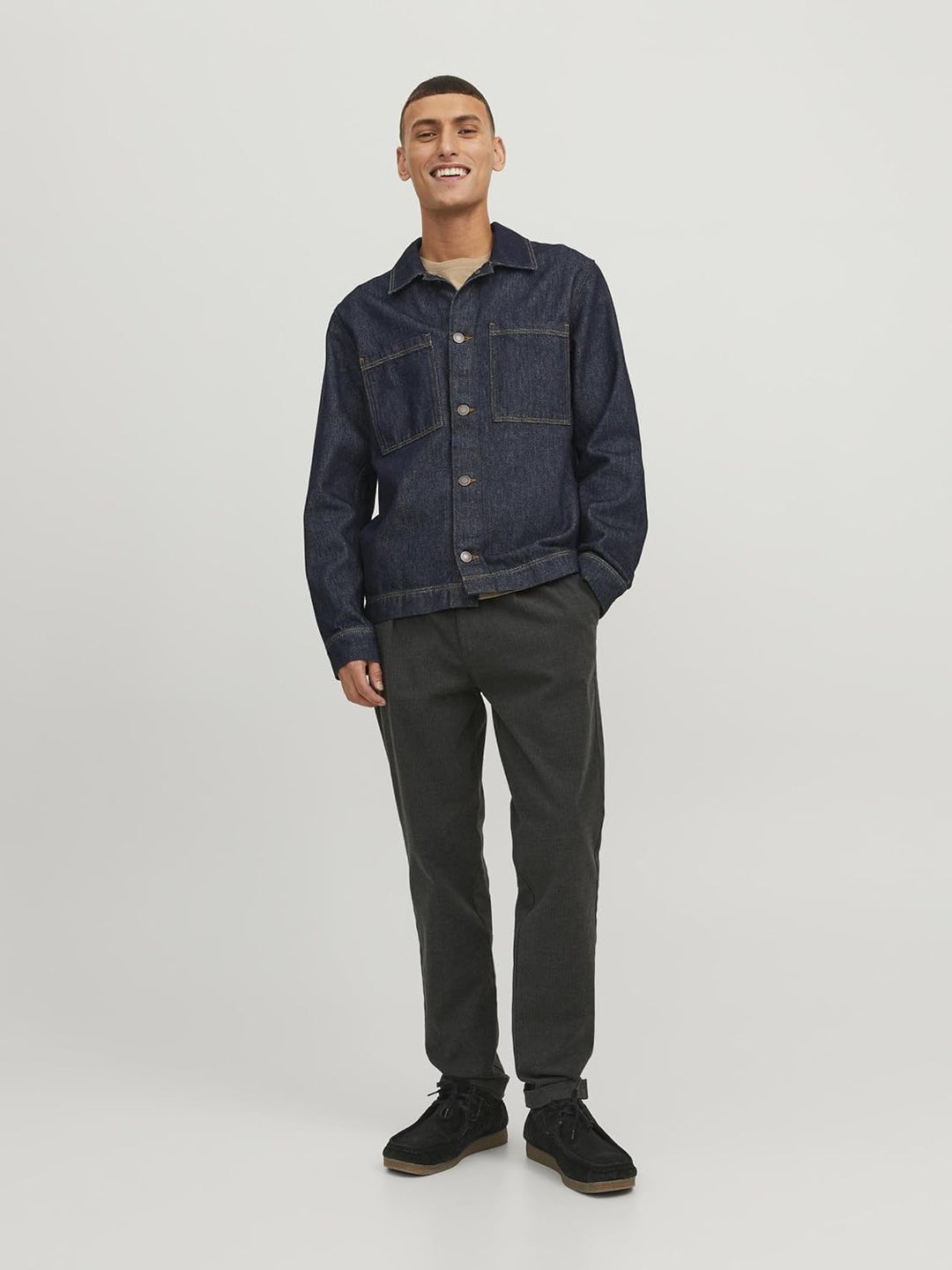 Jack & Jones Herren Chinohose Jpstace Jjharvey Winter Chino AKM Sn 30W / 32L Dark Grey, 30W / 32L Da