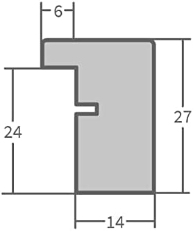 WANDStyle Bilderrahmen KLASSISCH 45x60 I Farbe: Weiss I Holzbilderrahmen I Bilderrahmen Modern I Mad