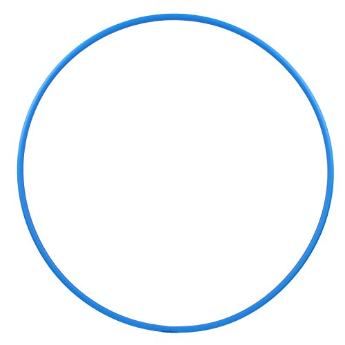HOOPOMANIA Hula Hoop Rohling 16mm [Ø60/70/80/90/100cm - HDPE] – Hula Hoop selbst gestalten Blau Ø80c