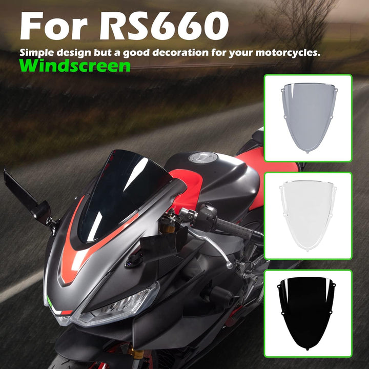 Motorrad Racing Windschutzscheibe Frontverkleidung für Aprilia RS 660 RS660 2020 2021 2022 2023 Doub