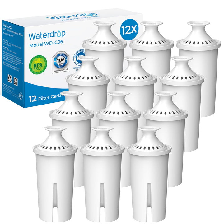 Waterdrop TÜV SÜD, NSF-zertifizierte Filterkartusche, Ersatz für Brita® Classic OB03, Mavea 107007,