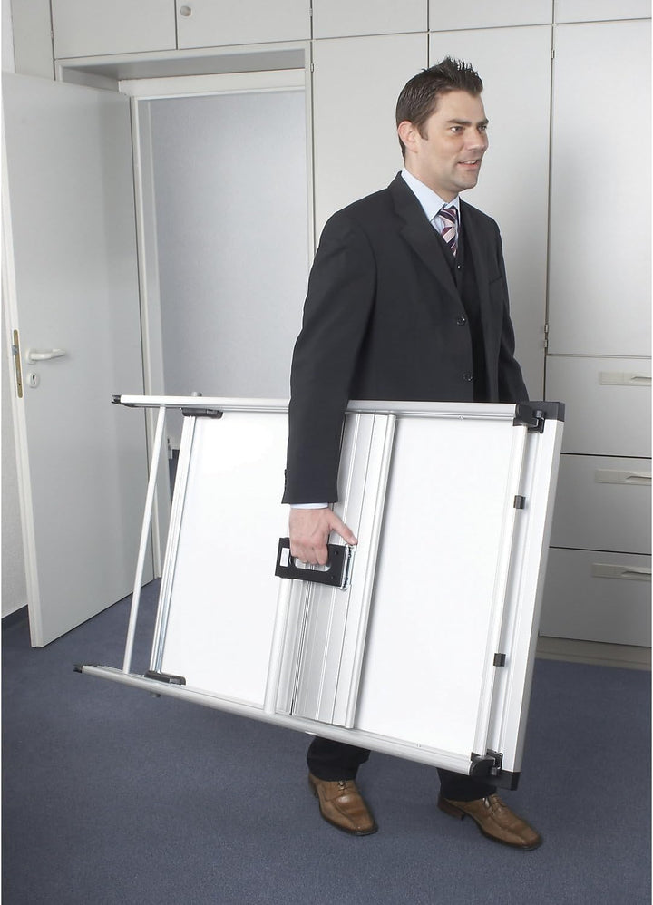 Maul Flipchart MAULpro 69x100,5cm | Stabiles Whiteboard mit Vierbeingestell und 4 feststellbaren Rol