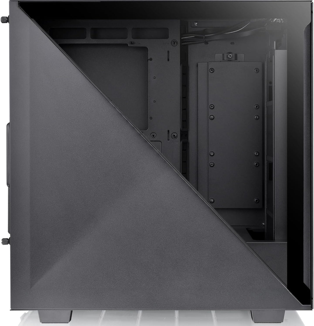 Thermaltake Divider 300 TG Air Black | Mid-Tower-ATX-PC-Gehäuse | gehärtetes Glasseitenteil | Mesh-P