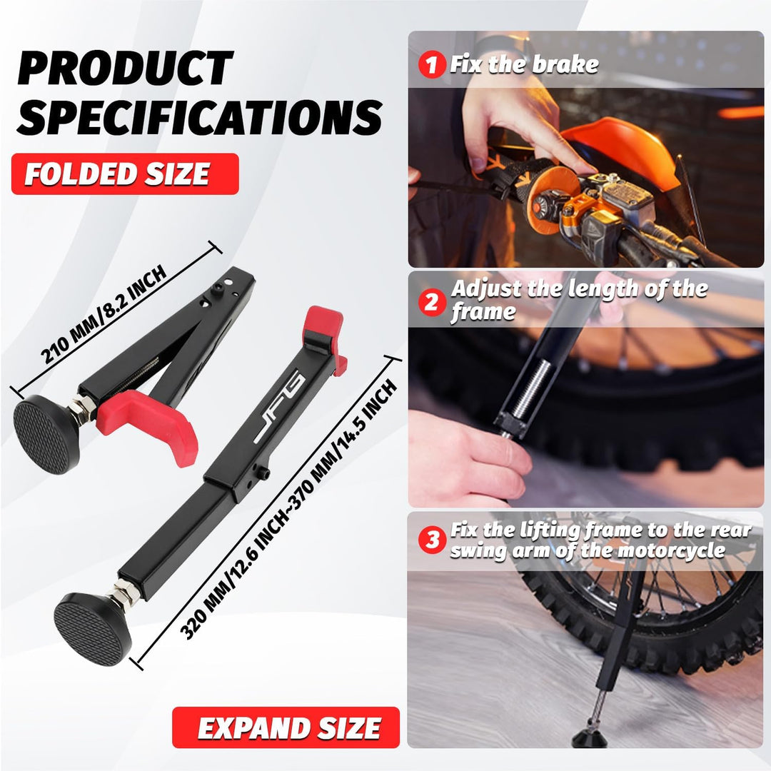 JFG RACING Universal-Motorrad-Hinterrad-Hebeständer Radständer vorne und hinten für ya.ma.ha die mei