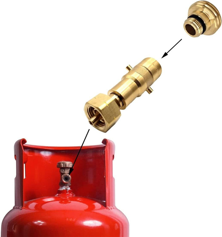 LPG GPL ACME & Bajonett Europäische Gasflasche Nachfülladapter M22 zum Befüllen in Belgien, Schweiz,