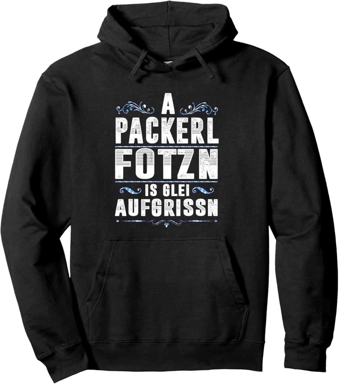 Bayern Packerl Fotzn Bayrischer Spruch Pullover Hoodie