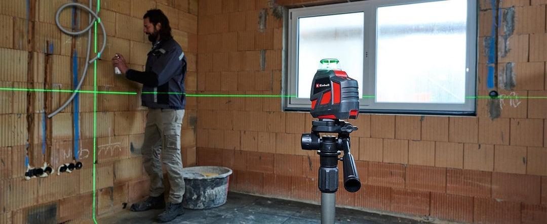 Einhell Kreuzlinienlaser TE-LL 360 G (selbstnivellierend, horizontale/vertikale grüne Laserlinien, d