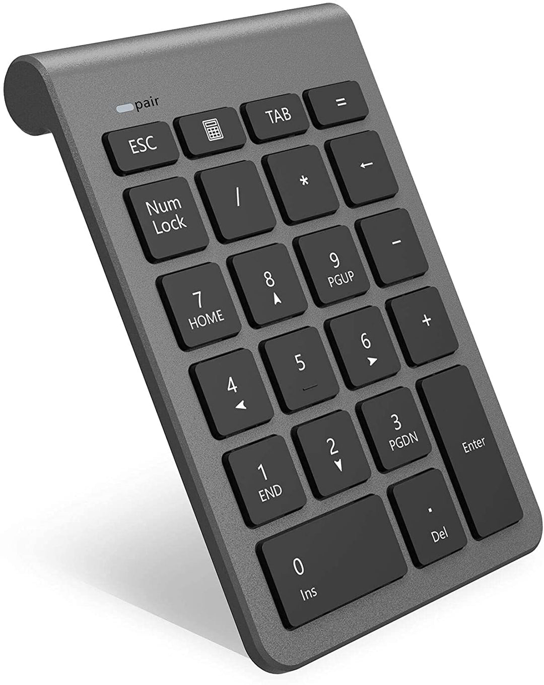 【Verbesserte Version】 Bluetooth Ziffernblock, Ultra Dünn Kabellos Externer Nummernblock 22 Tasten Wi