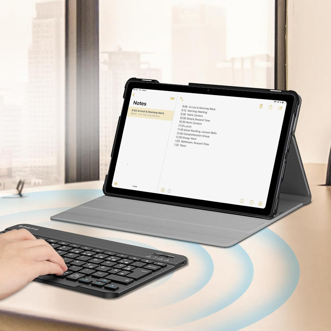 Fintie Tastatur Hülle für Samsung Galaxy Tab A7 10.4 Zoll 2022/2020, Keyboard case mit magnetisch Ab