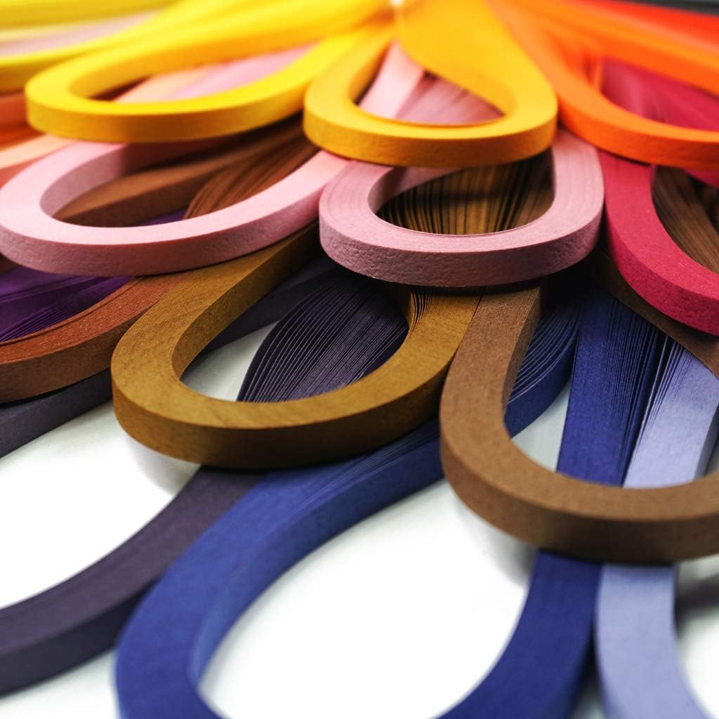 JUYA Papier Quilling Sets von Tant 72 Farben und 72 Packungen, Papierbreite: 1,5mm 72 Farben Breite