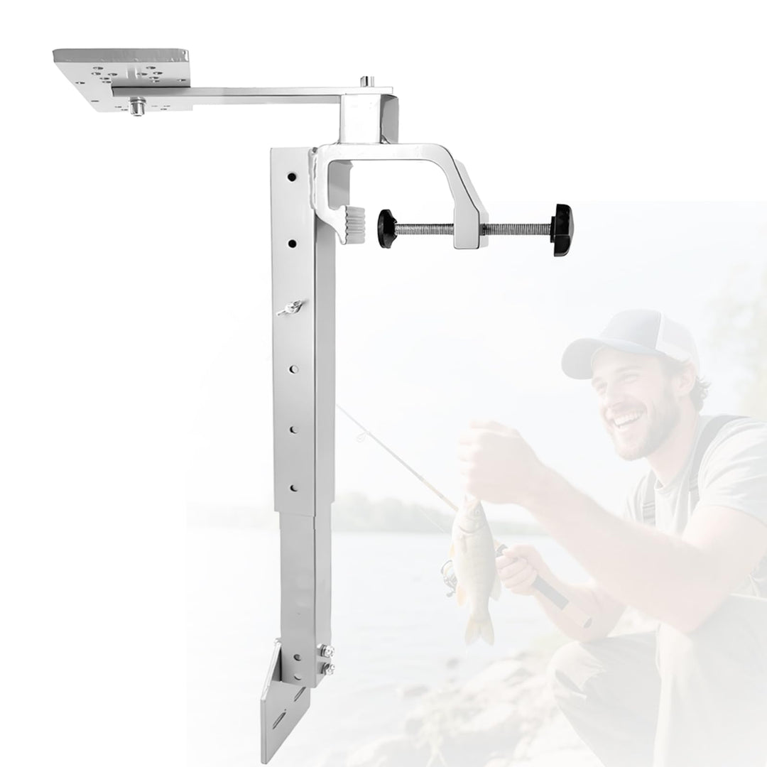 Fischfinderhalterung, Fischfinder Echolot Angeln Halterung 360° Schwenkbarer Aluminium Fischfinder-H