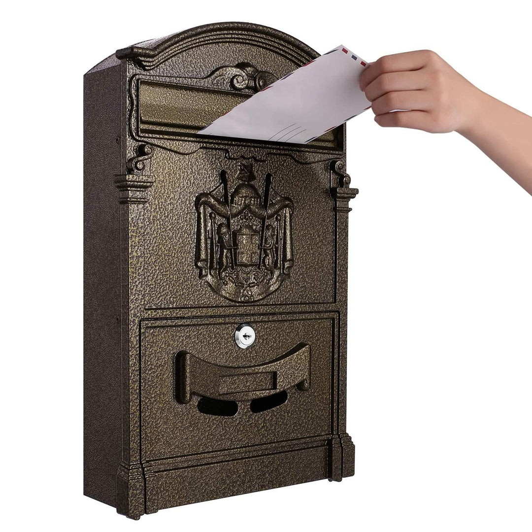 Tooluck Briefkasten Edelstahl Ohne Zeitungsfach, Grosse Kapazität Postkasten Edelstah, Design Briefk