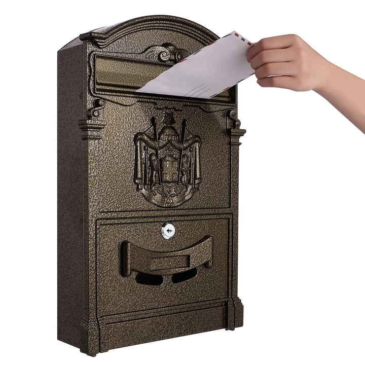 Tooluck Briefkasten Edelstahl Ohne Zeitungsfach, Grosse Kapazität Postkasten Edelstah, Design Briefk
