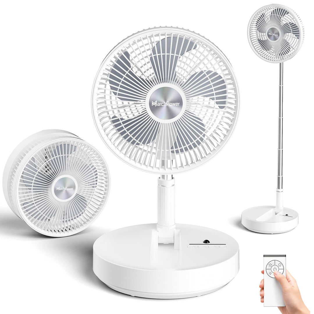 Marchpower leise Standventilator mit Fernbedienung Timer klappbar Ventilator Automatischer Oszillati