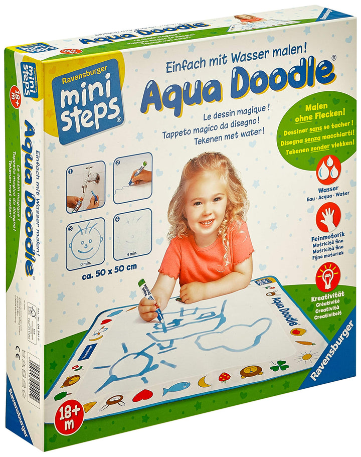 Ravensburger ministeps Aqua Doodle - Malen für Kinder ab 18 Monaten, Kreatives Malset für fleckenfre