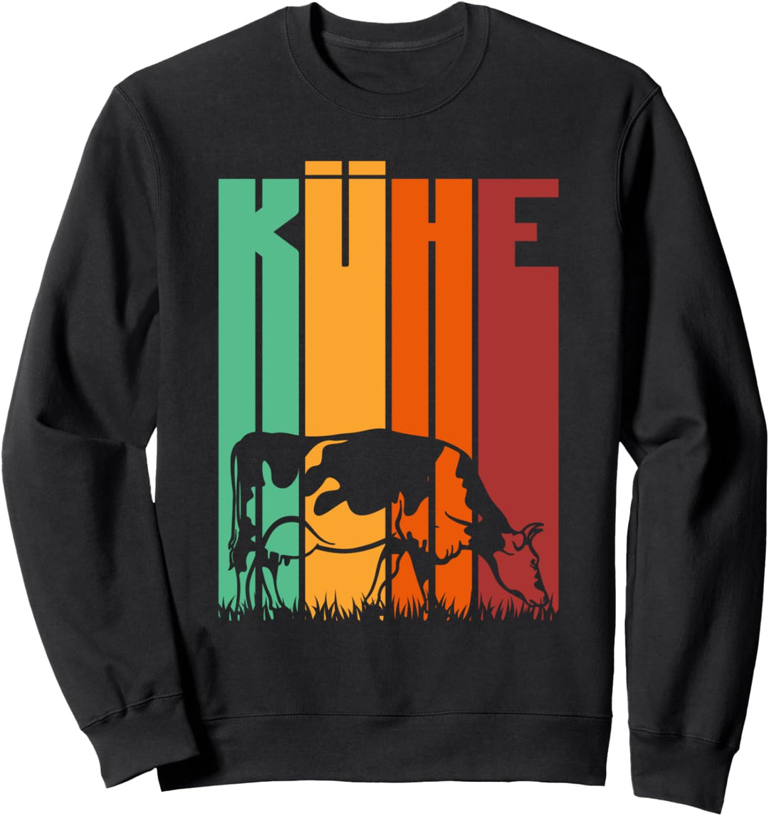 Landwirt Rinder Kuh Motiv mit Spruch für Bauern Sweatshirt