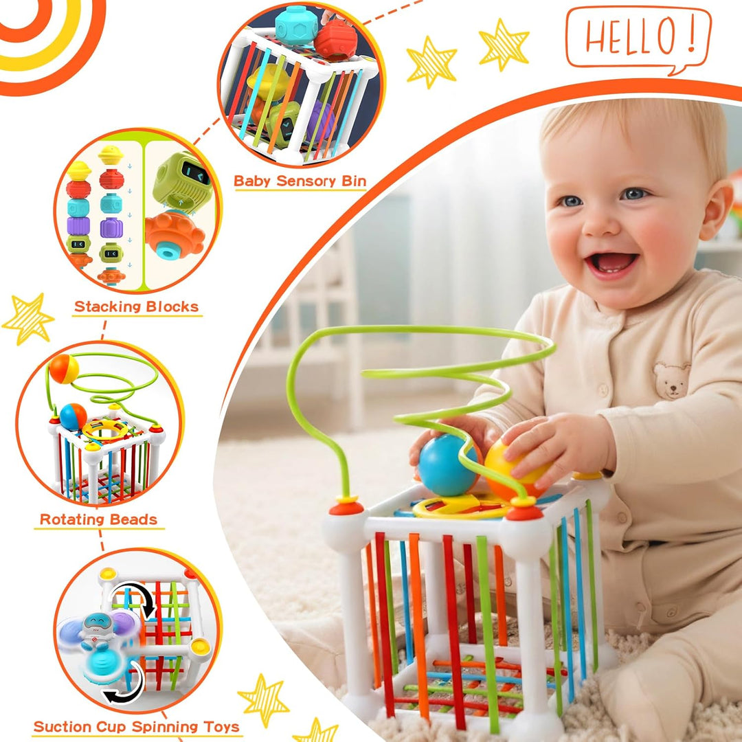 Babyspielzeug ab 1 Jahr, Montessori Spielzeug ab 12 3 Jahr Sensorik-Spielzeug Lernspielzeug Erleucht