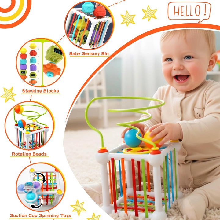 Babyspielzeug ab 1 Jahr, Montessori Spielzeug ab 12 3 Jahr Sensorik-Spielzeug Lernspielzeug Erleucht