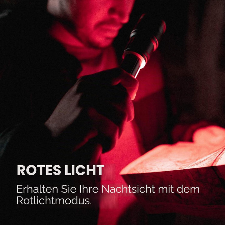 NEBO Franklin Slide - Schwarze aufladbare 500 Lumen LED-Taschenlampe & Arbeitsleuchte - 7 Beleuchtun