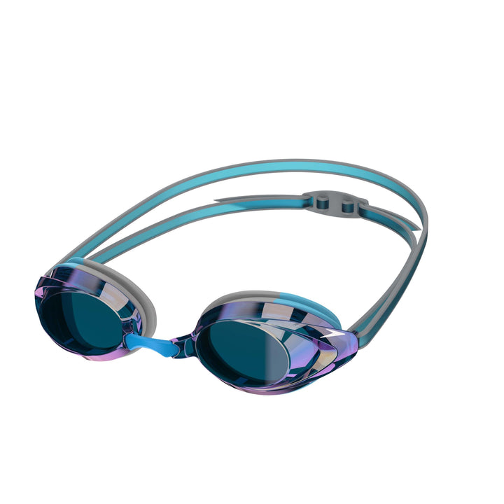 Speedo Vanquisher 2.0 Schwimmbrille, Panorama, blendfrei, beschlagfrei, mit UV-Schutz Blau - Horizon