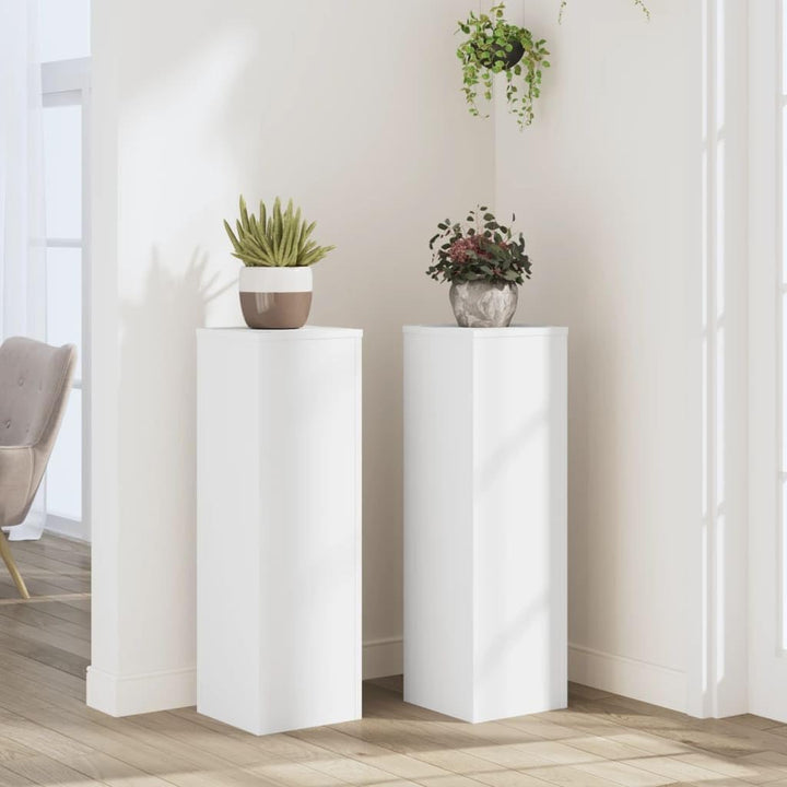 vidaXL Pflanzenständer 2 Stk., Blumenständer Hohle Konstruktion, Dekosäule Podest für Pflanzen Dekoa