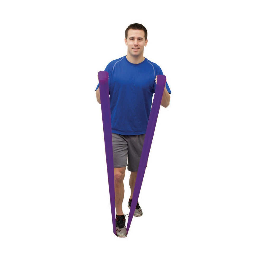 CanDo 2 x Trainingsband / Gymnastikband, Länge 45 m, Val-u-Band® - 5er SET (sehr sehr leicht - schwe