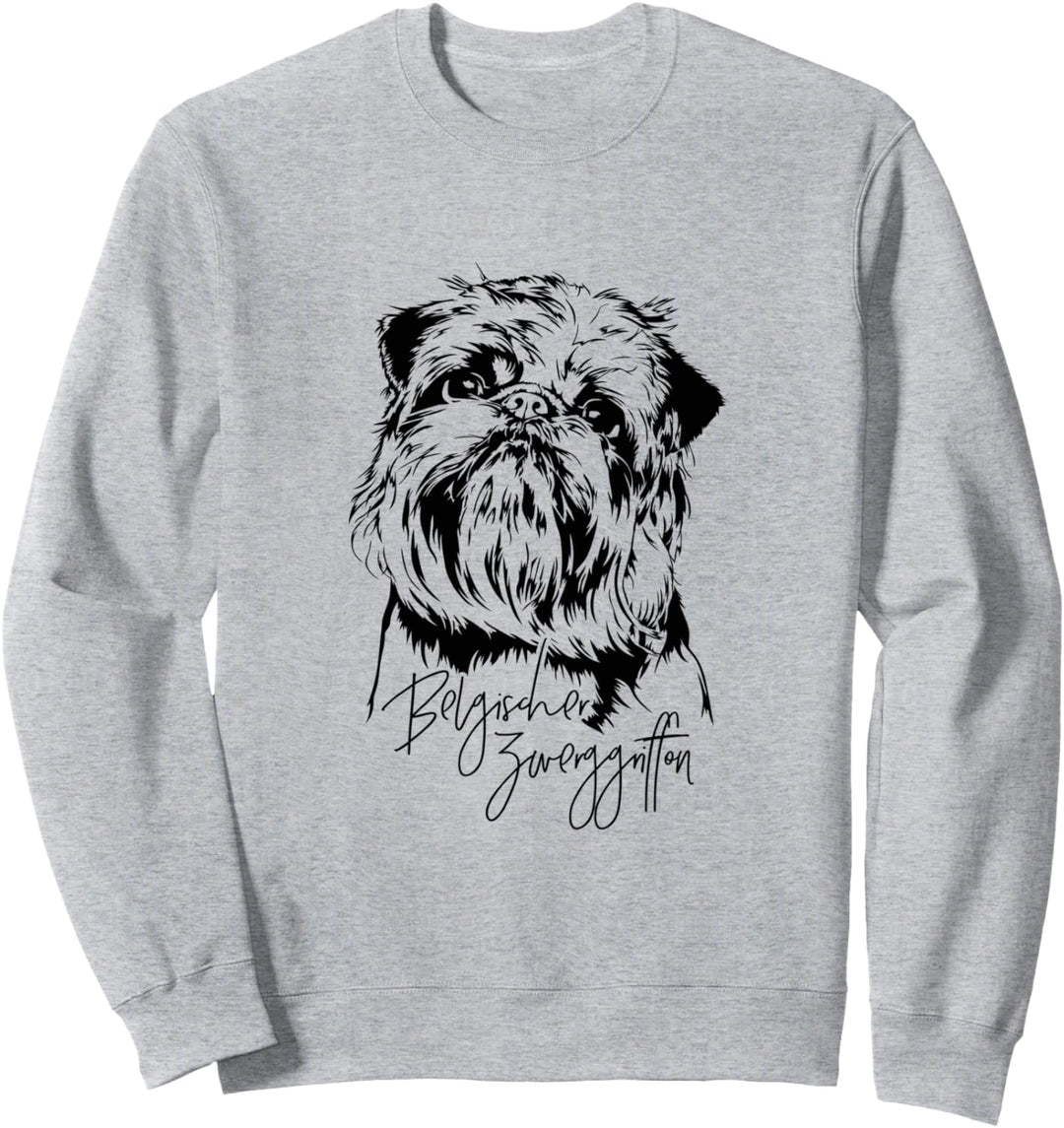Belgischer Zwerggriffon Portrait Hund Hunde Hundeportrait Sweatshirt